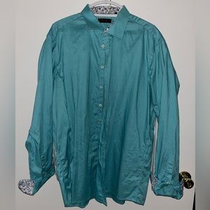 Teal ‘Sand’ button down